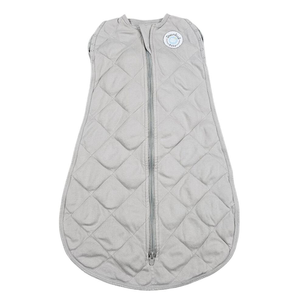 DREAMLAND BABY DREAM WEIGHTED QUILTED SACK – 0–6 MONTHS – LIGHT GRAY